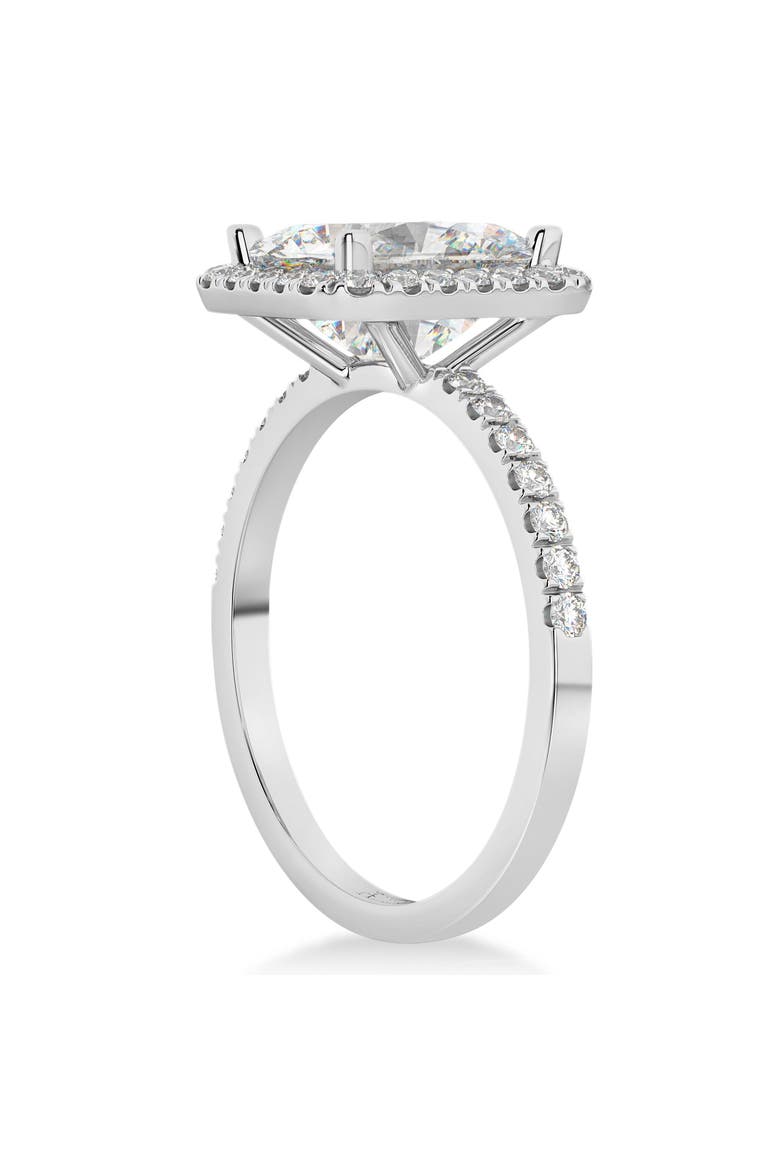Moissanite & Diamond Engagement 14k, Alternate, color, 3.32 ct/White Gold