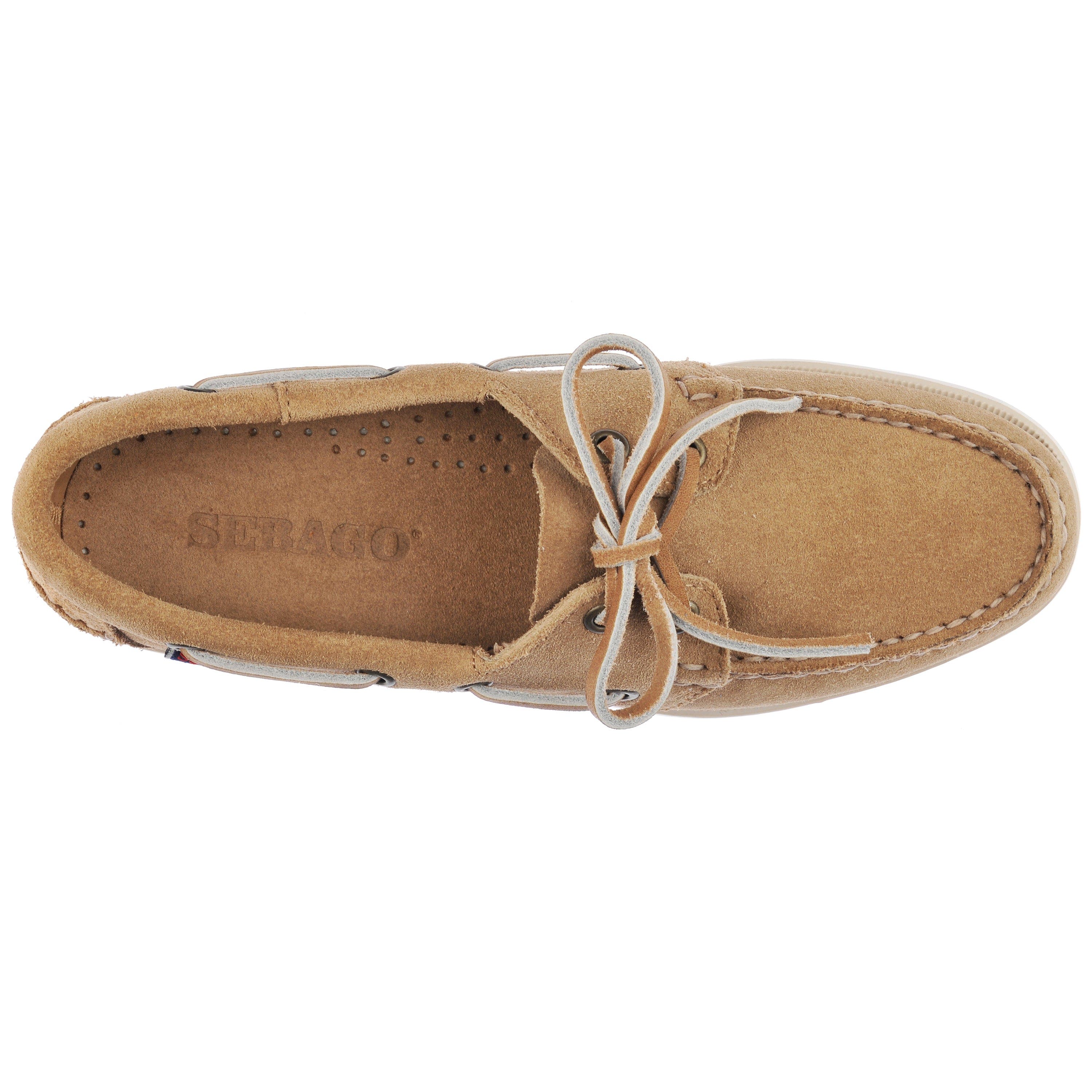 Sebago Portland Roughout Boat Shoes, Alternate, color, Beige Camel