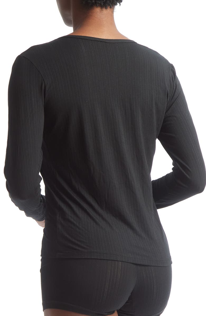 Hanky Panky MellowLuxe<sup>™</sup> Long Sleeve Henley Top, Alternate, color, 