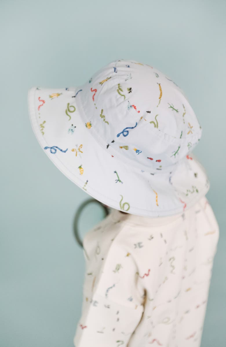 Pehr Critter Print Organic Cotton Bucket Hat, Alternate, color,
