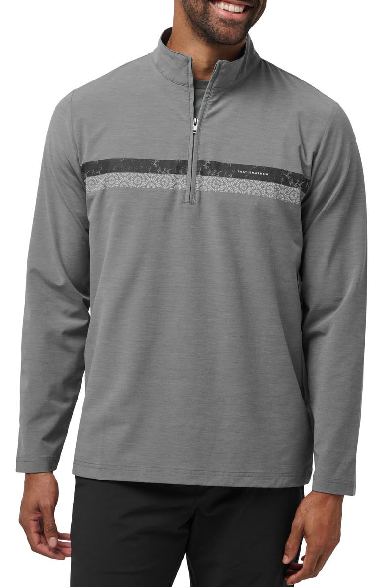 TravisMathew Sit & Sip Half Zip Pullover, Main, color, 