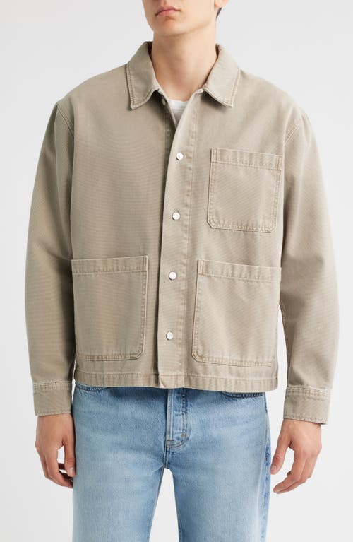Frame Canvas Chore Coat In Green