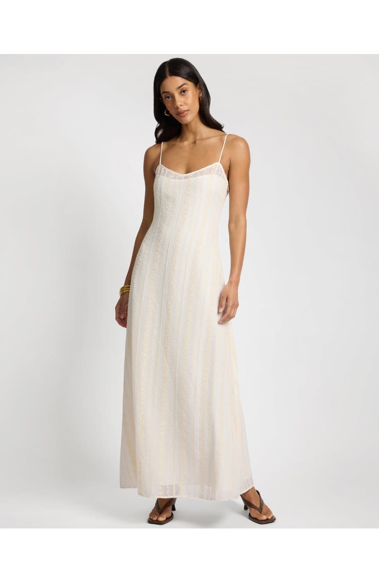 Onia Overlay Slip Dress, Main, color, Off White/Natural
