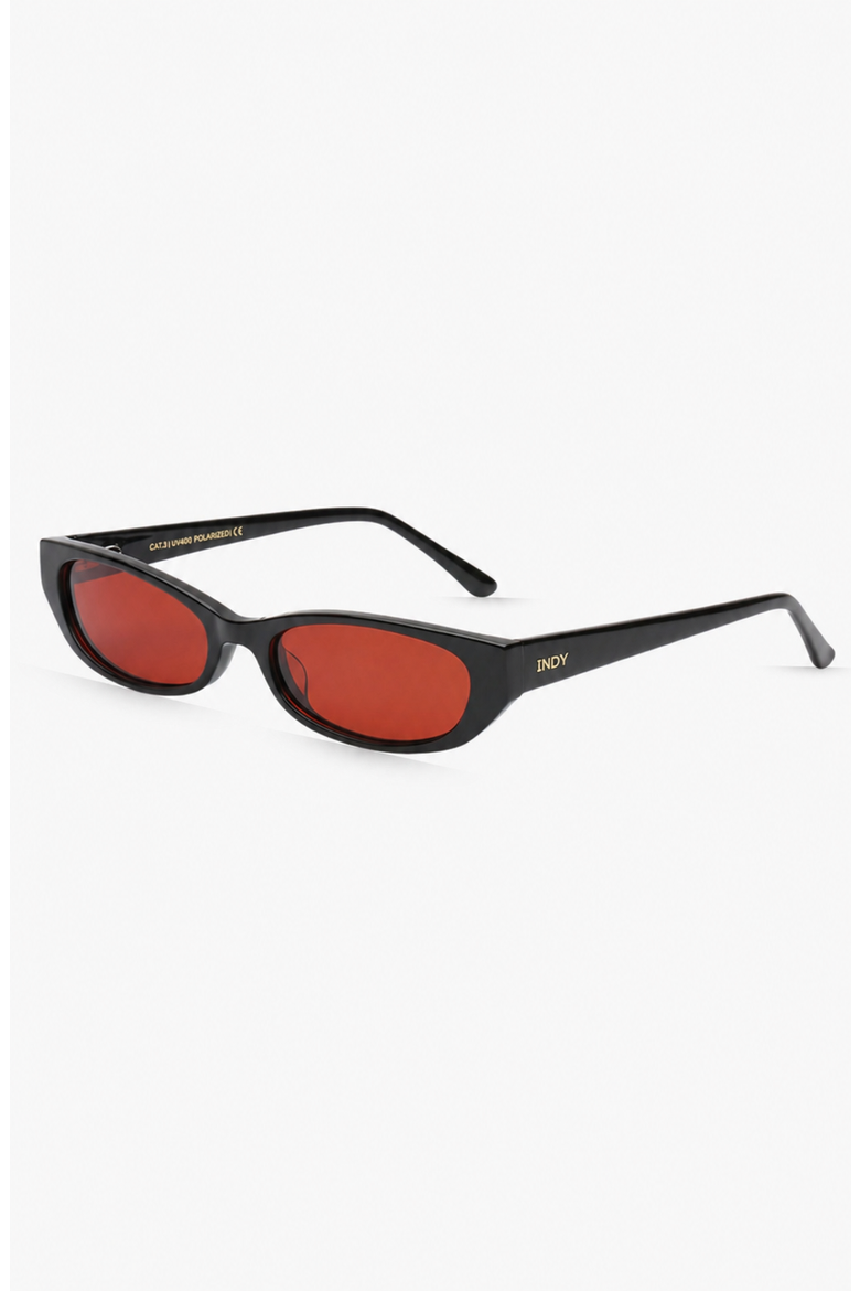 Gisele Cateye Polarized Sunglasses, Alternate, color, Black