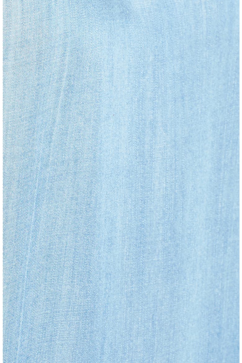 Off the Shoulder Denim Dress, Alternate, color, BLUE