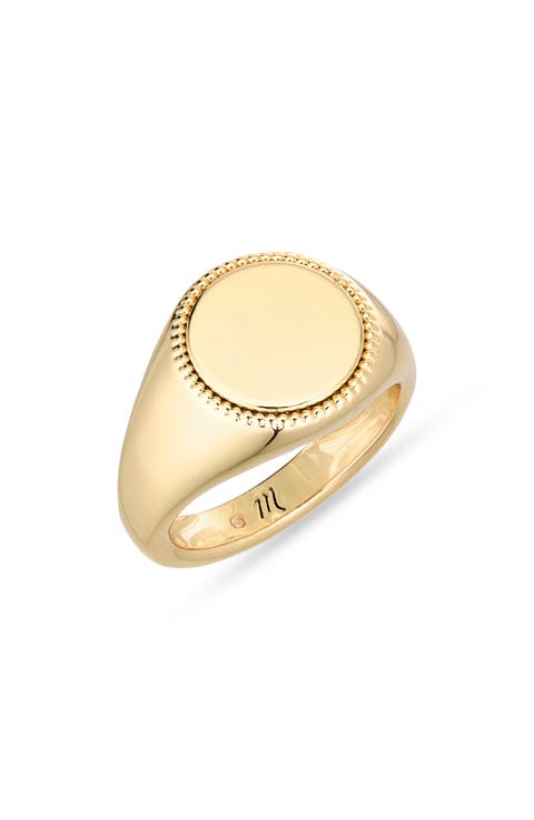 Milgrain Signet Ring