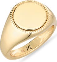 Madewell Milgrain Signet Ring