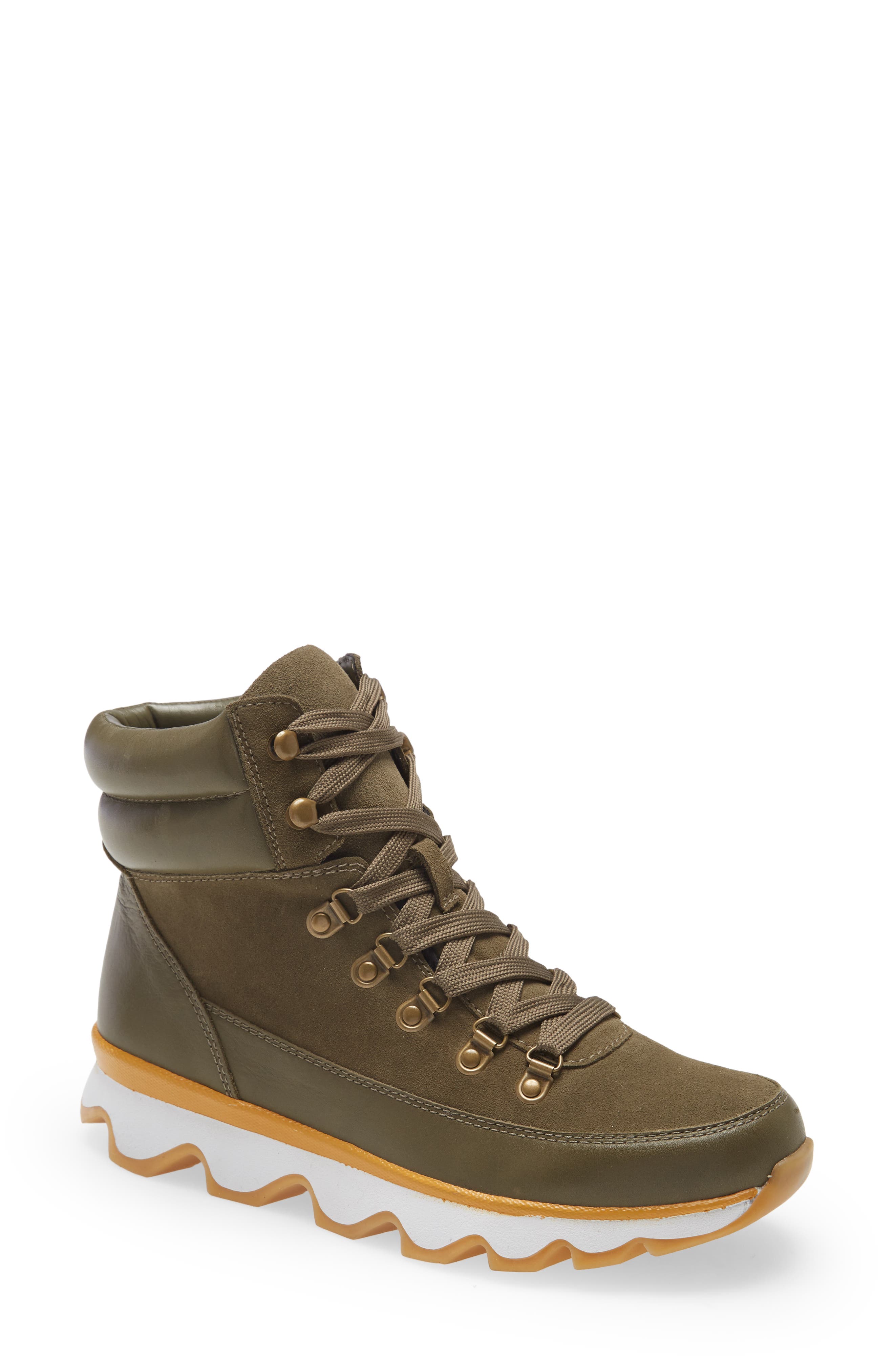Shaker Waterproof Winter Boot, Main, color, OLIVE SUEDE