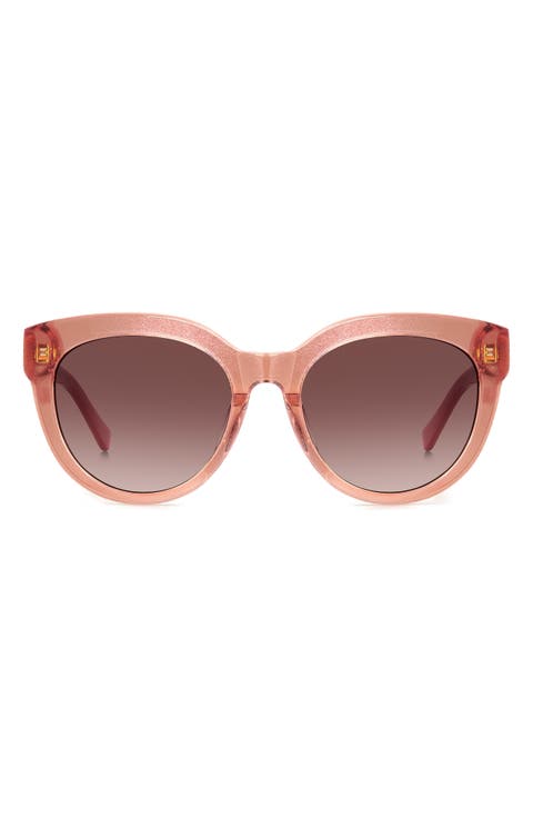 54mm brea round sunglasses