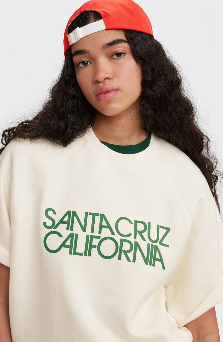 Levi's<sup>®</sup> Gold Tab<sup>™</sup> Short Sleeve Cotton Blend Fleece Graphic Sweatshirt, Alternate, color,