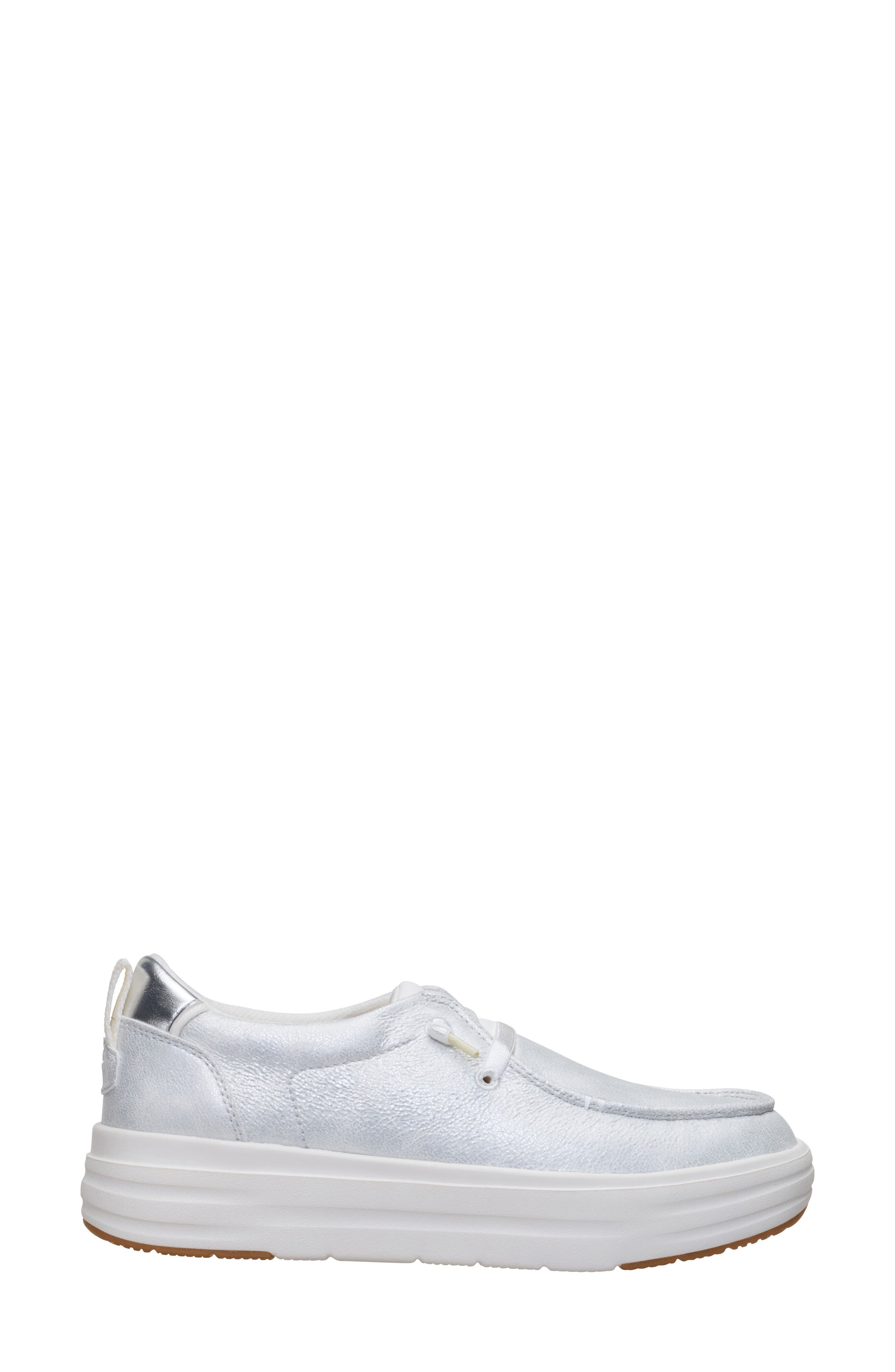 Hey Dude Wendy Nova Shimmer Slip-On Sneaker, Alternate, color, White