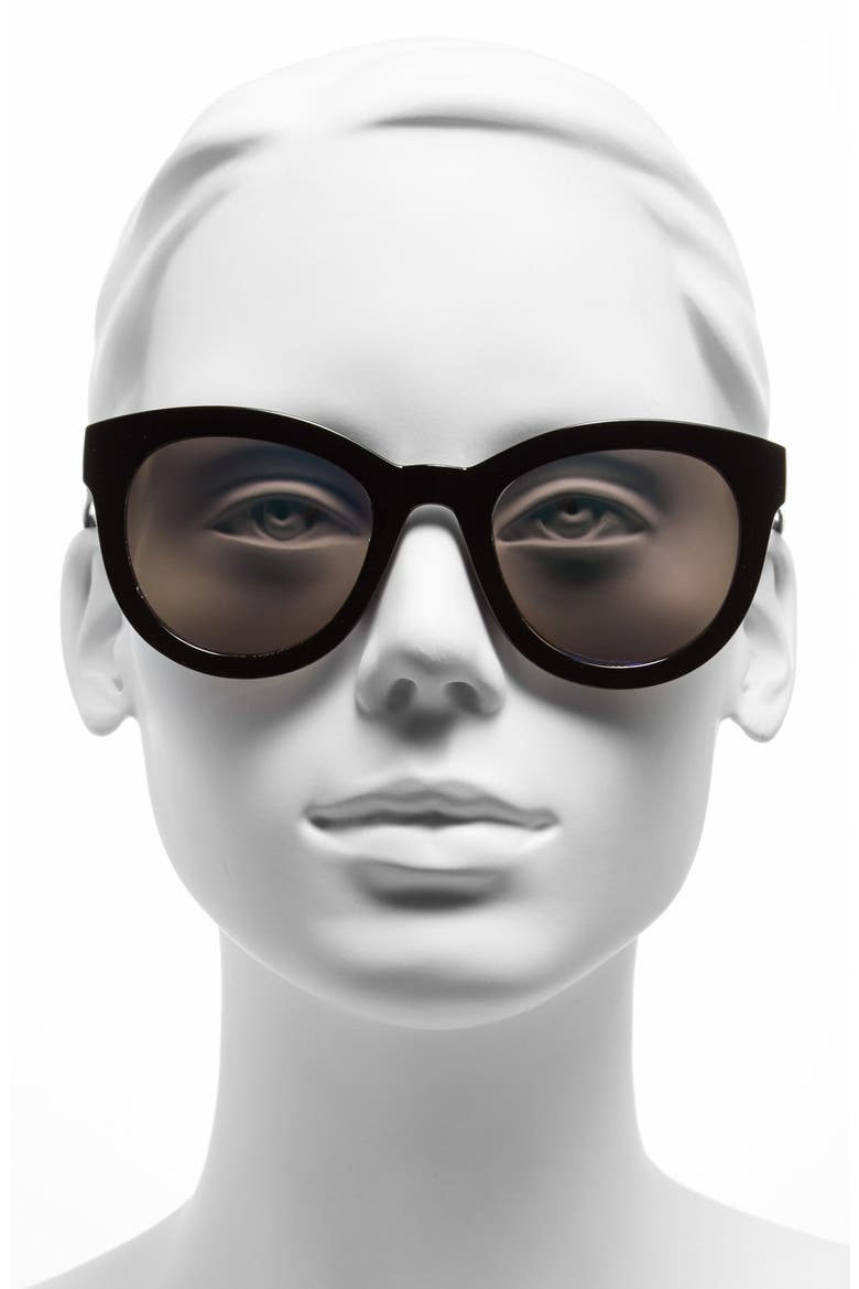 A.J Morgan 'Hatch' 50mm Sunglasses, Alternate, color, BLACK