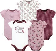 Hudson Baby Cotton Bodysuits 5-Pack