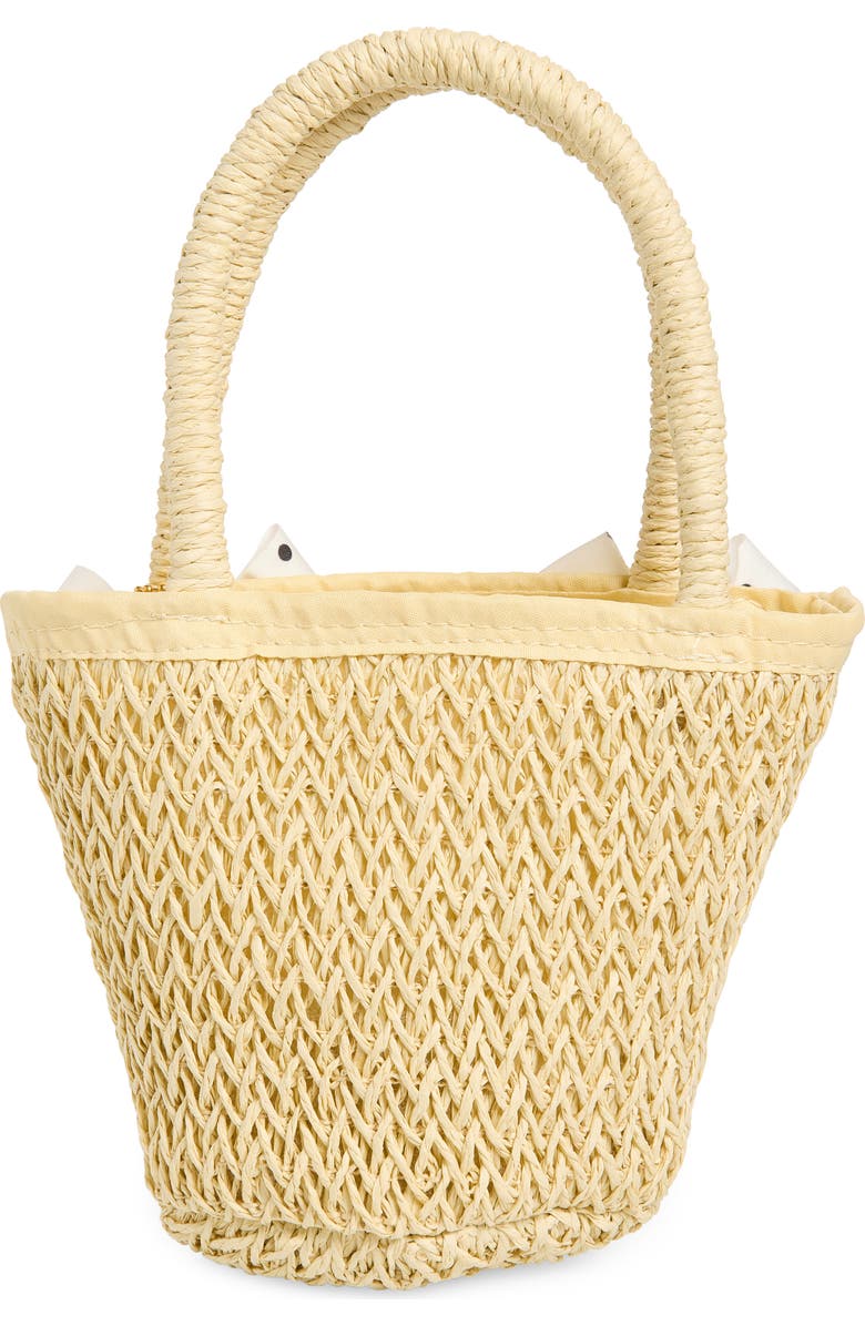 Ruby & Ry Kids' Lobster Charm Straw Tote, Alternate, color, Tan