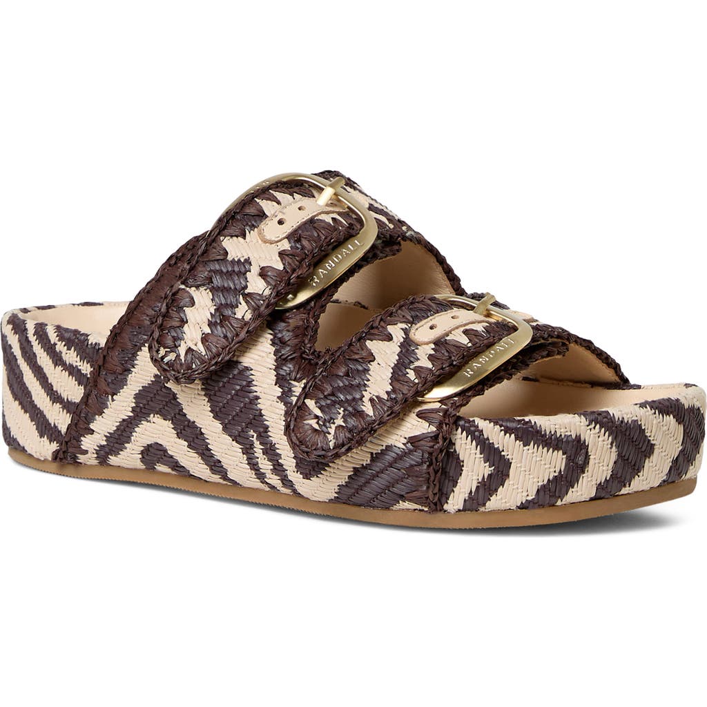 Loeffler Randall Nico Platform Sandal In Brown