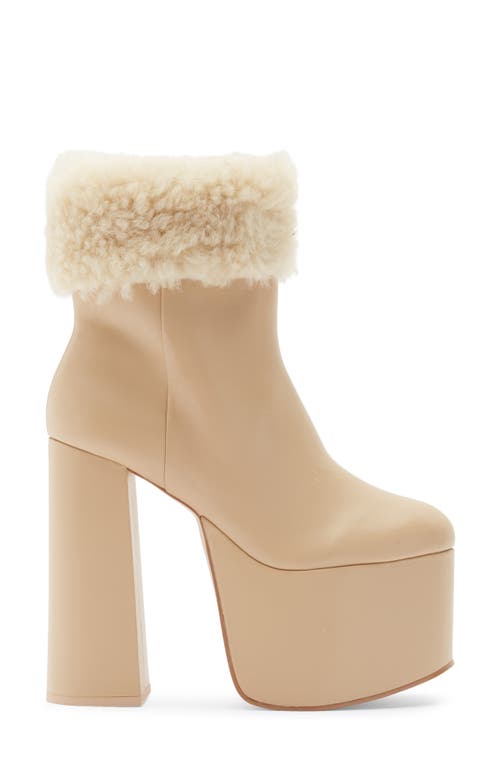 Cult Gaia Katya Genuine Shearling Boot In Sand