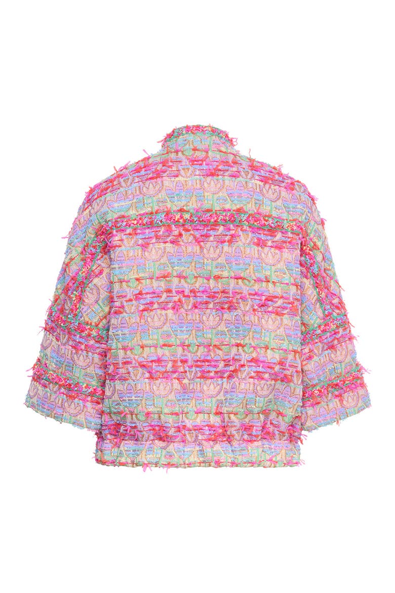Casual Tweed Jacket With Trimming French multicolor, Alternate, color, Multicolour