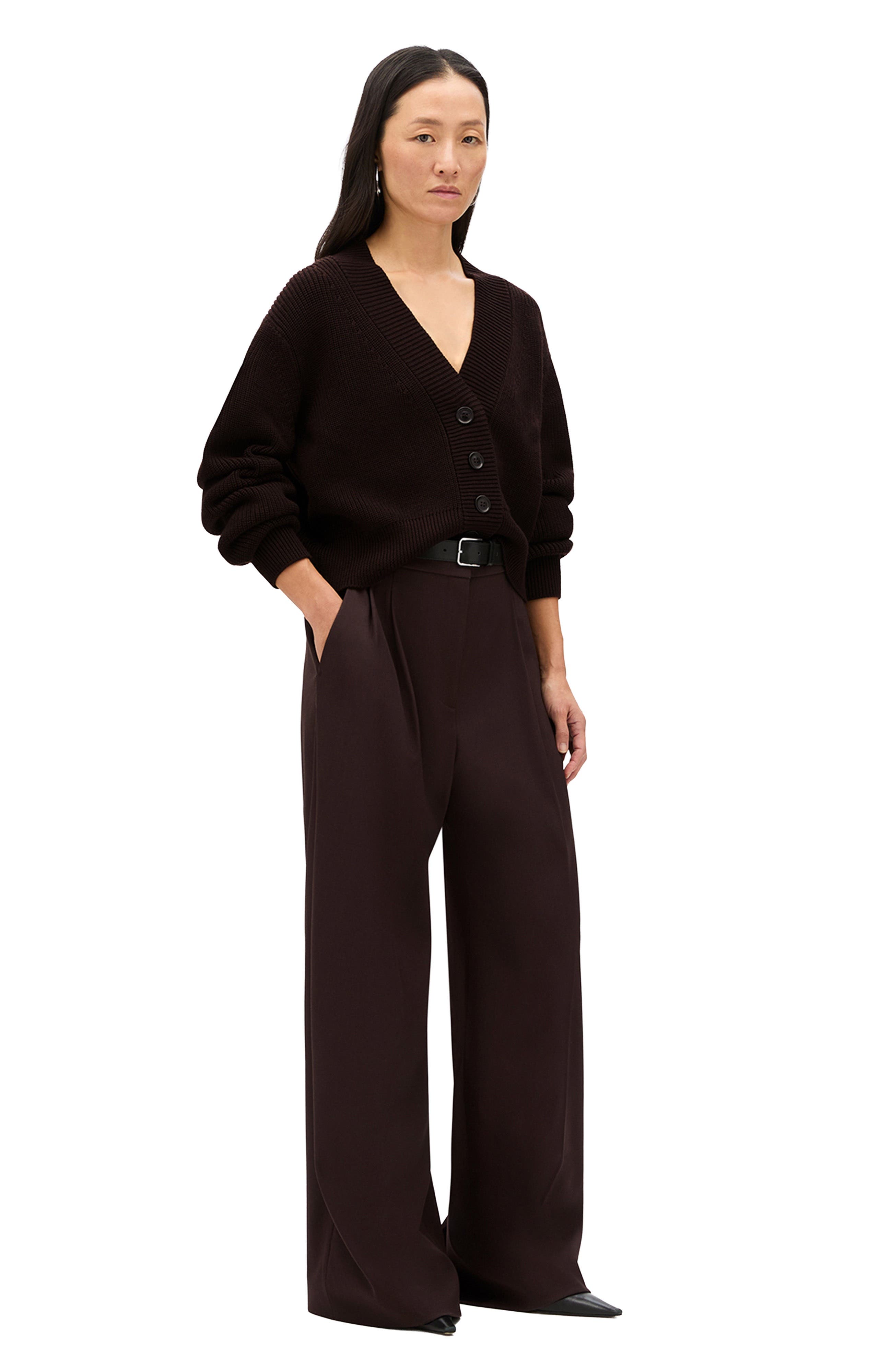 Rib Cropped Cardigan - image 4