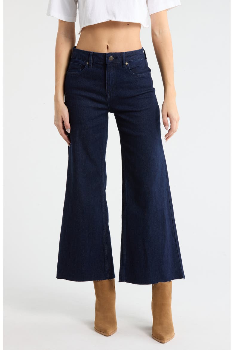 Retro Palazzo Wide Leg Jeans, Main, color, RINSE