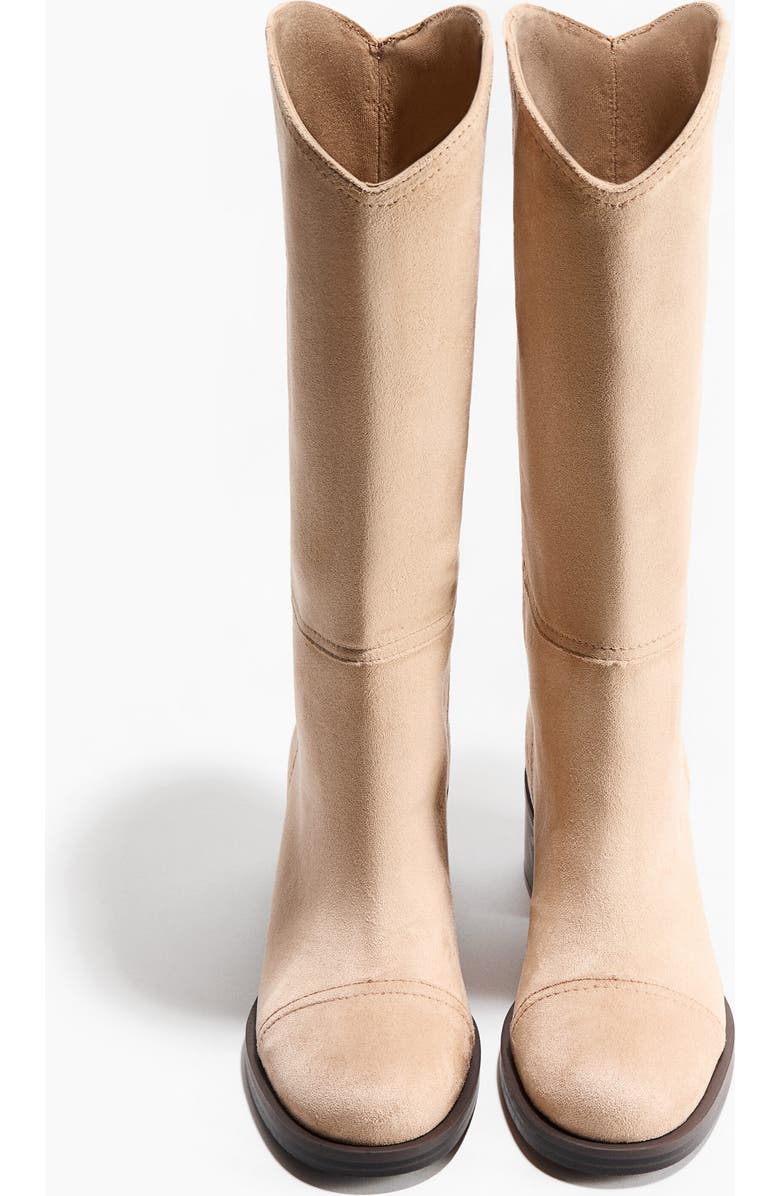 H&M Knee-high Boots, Alternate, color, Beige