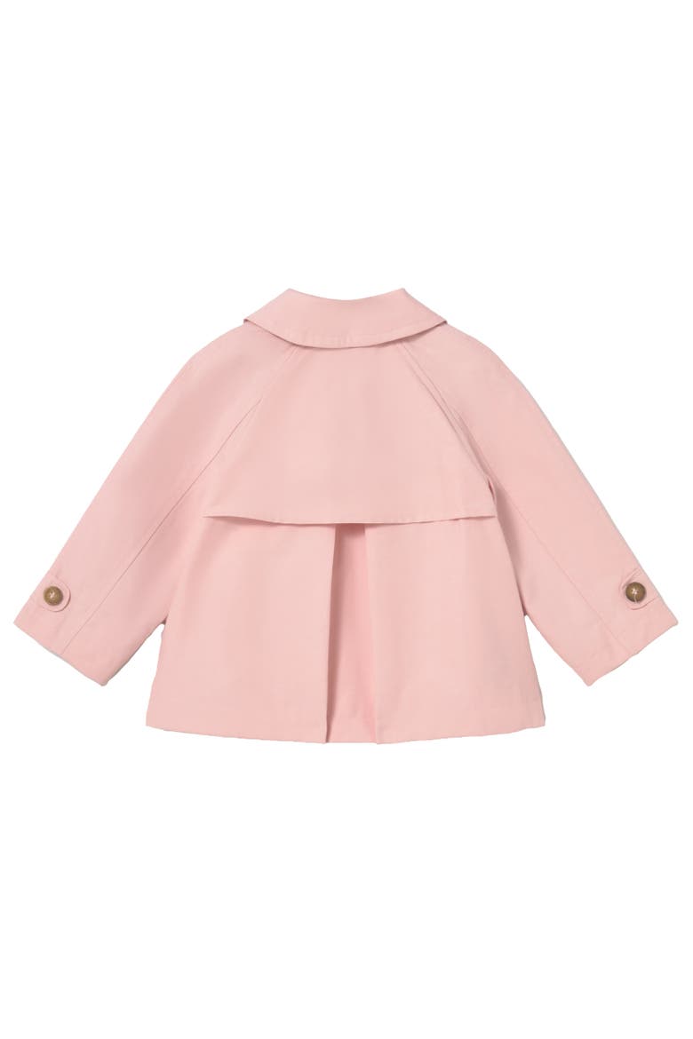 Peter Pan Collar Trench Coat, Alternate, color, Light Pink