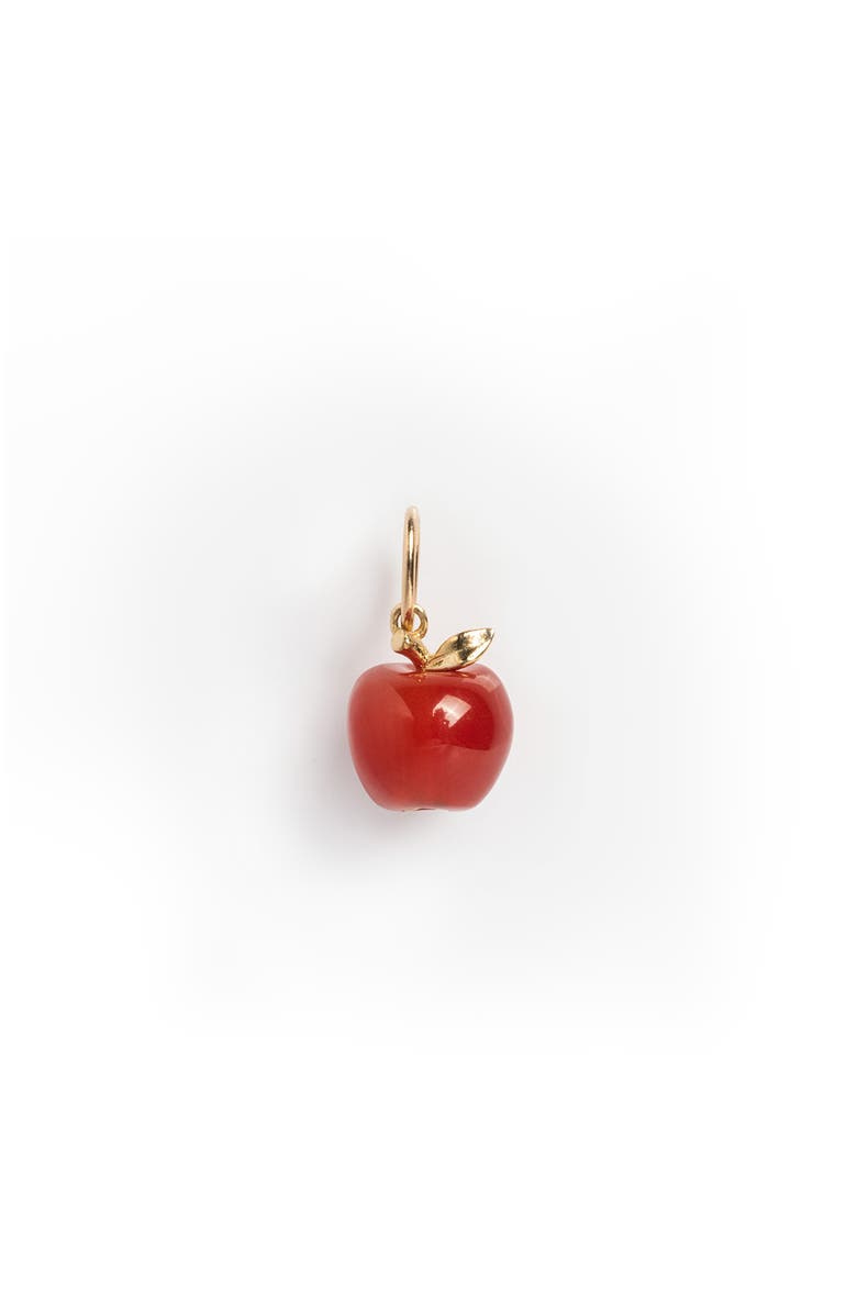 Local Eclectic Solid 9K Gold Apple Foodie Charm, Main, color, Apple