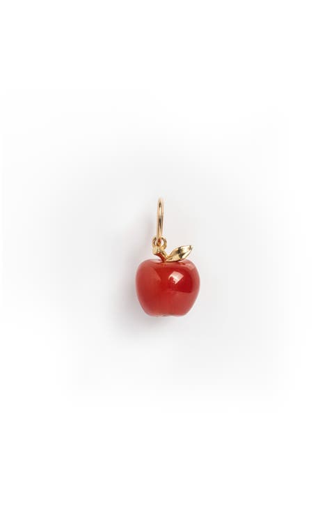 Solid 9K Gold Apple Foodie Charm