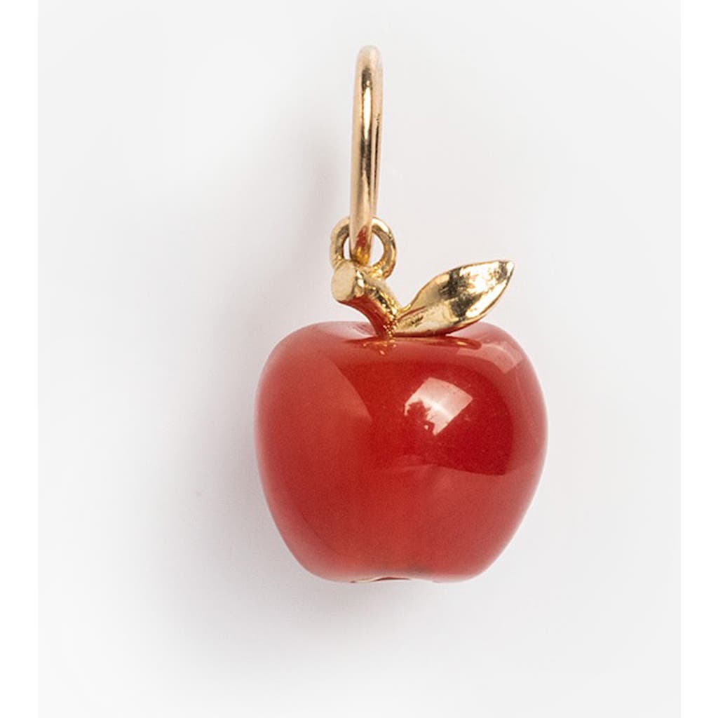 Local Eclectic Apple Foodie Charm In Red