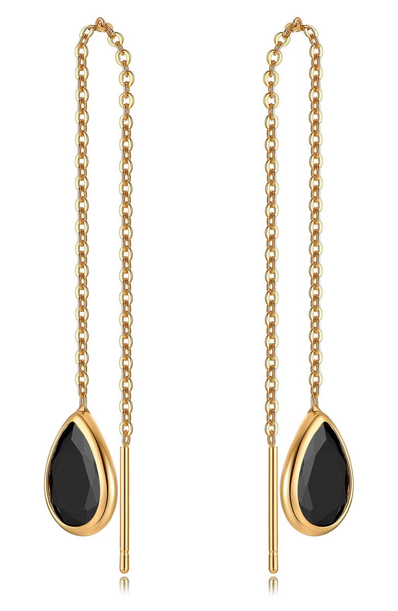 Ettika Barely There Cubic Zirconia Threader Earrings, Alternate, color, 