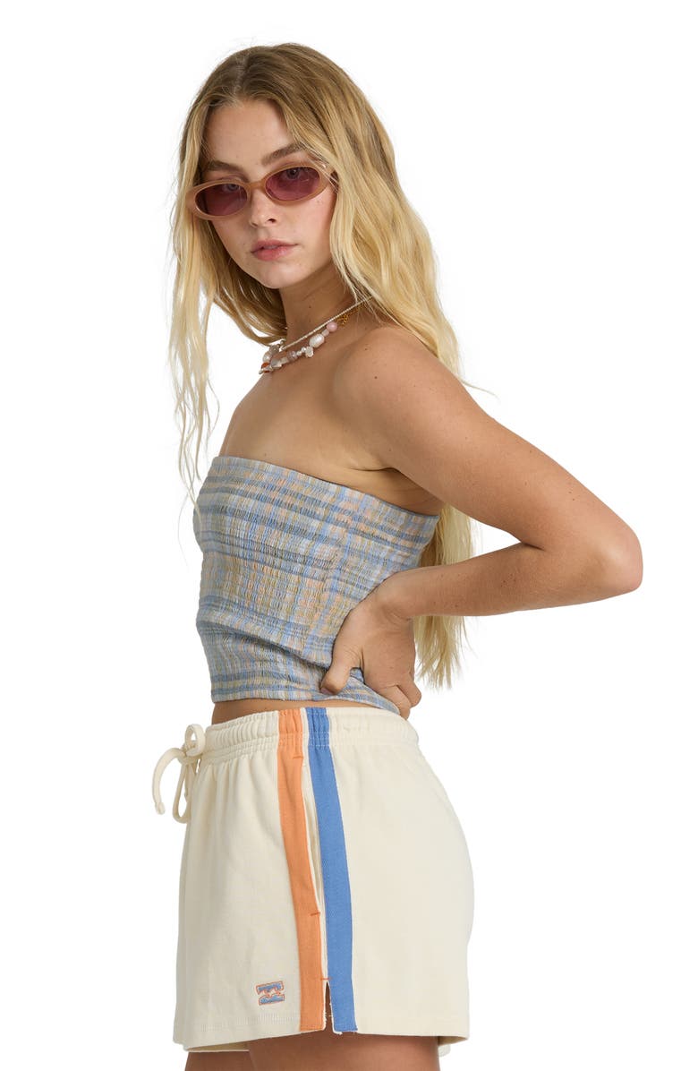 Billabong Keep It Simple Smocked Tube Top, Alternate, color, Twilight Blue