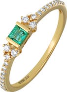 Bony Levy El Mar 18K Yellow Gold Emerald & Diamond Stackable Ring
