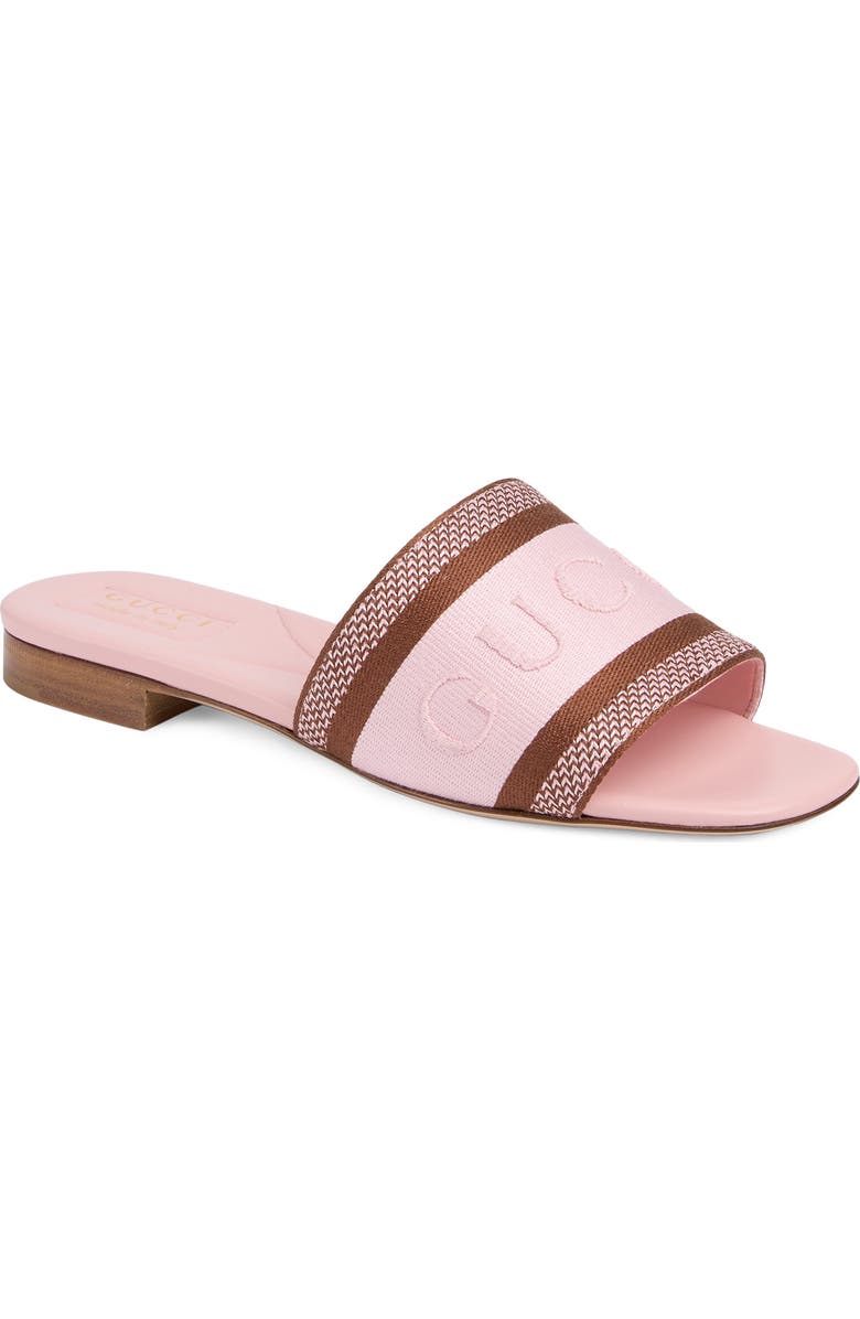 Gucci Jane Slide Sandal, Main, color, Mahogany/ Pink