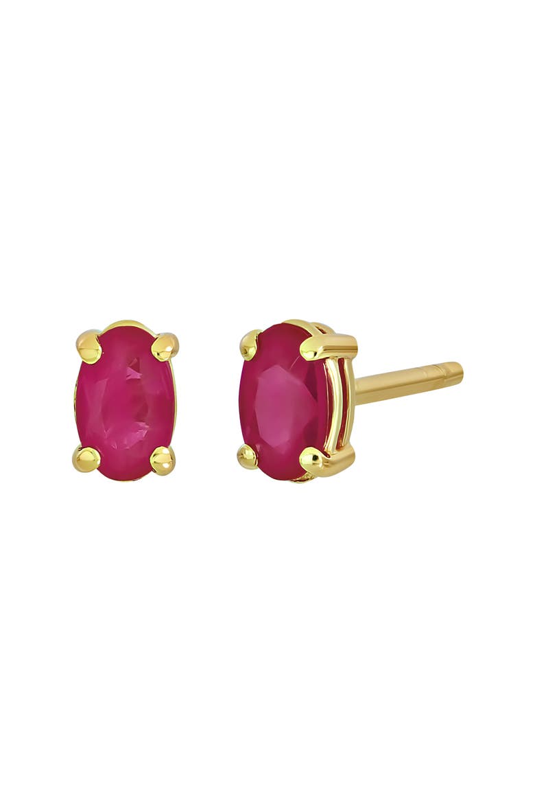 18K Gold El Mar Stud Earrings (Nordstrom Exclusive), Main, color, 18KY