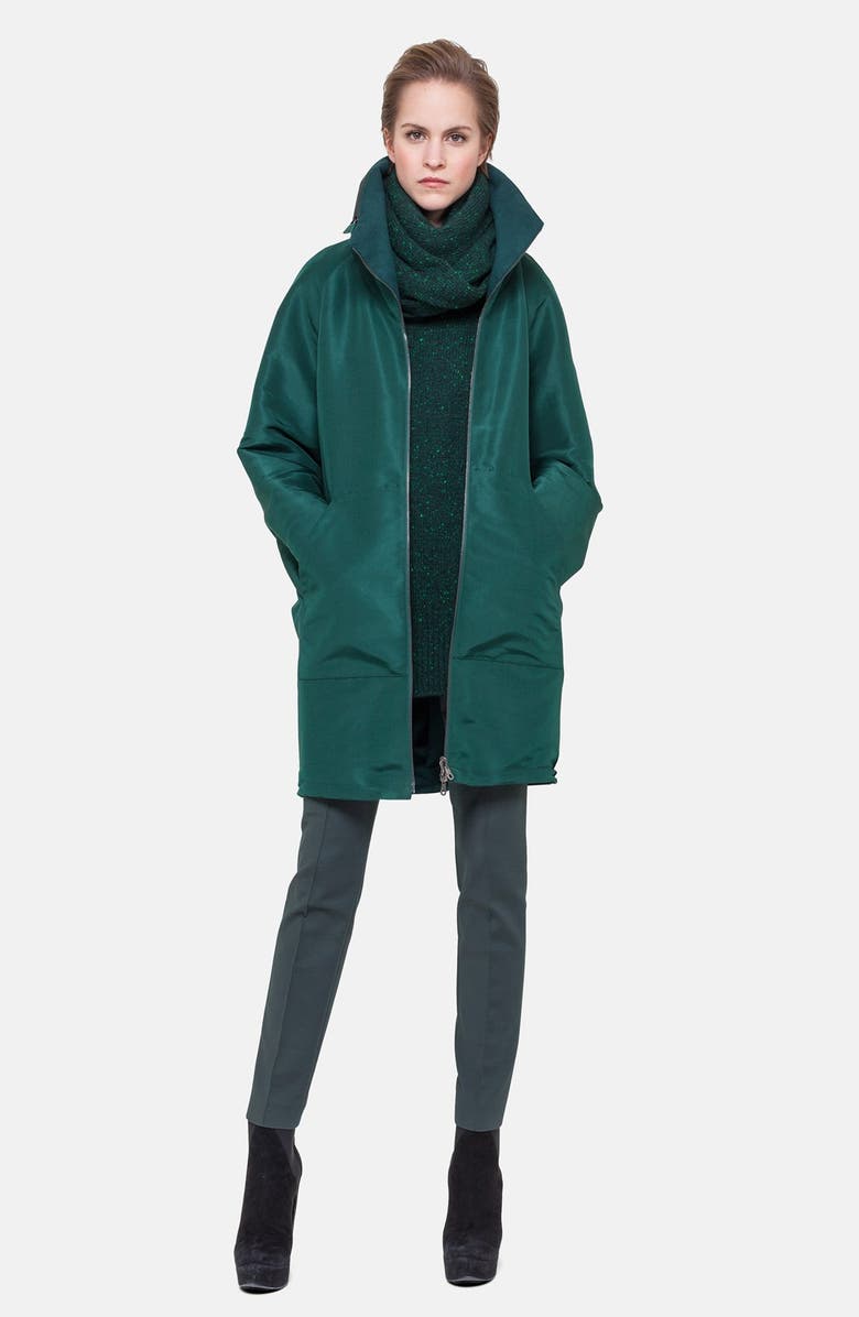 Akris Reversible Silk & Cashmere Parka, Alternate, color,