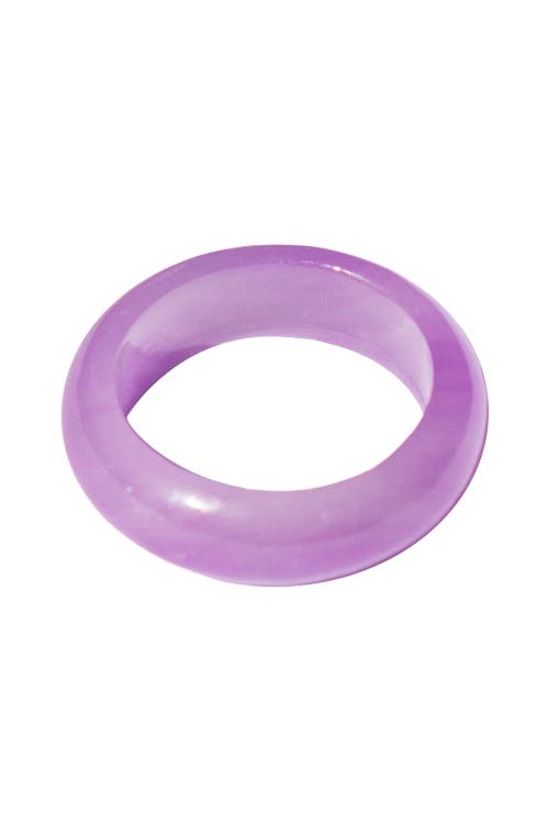 Seree Lilac Purple Jade Ring In Purple