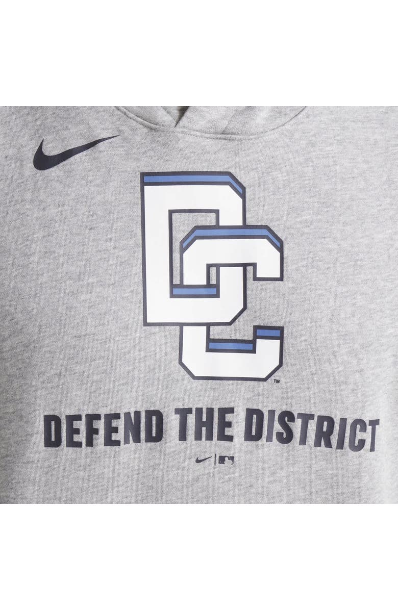 Nike Men's Nike Heather Charcoal Washington Nationals 2025 City Connect French Terry Club Pullover Hoodie, Alternate, color, Heather Charcoal