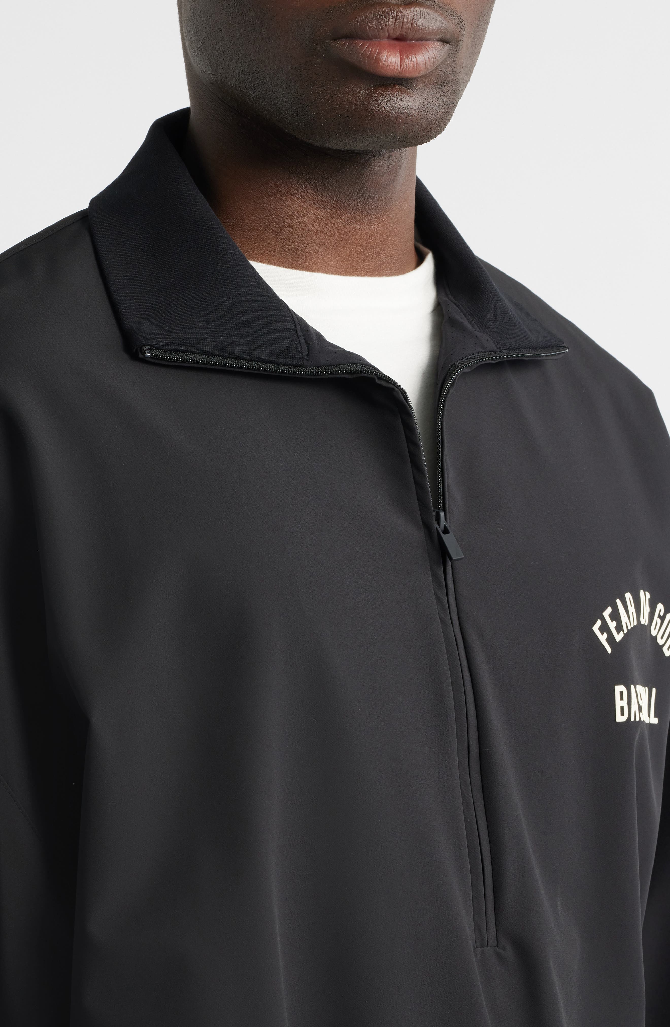 MLB Oversize 3/4 Sleeve Half Zip Jacket (Men) | Nordstrom