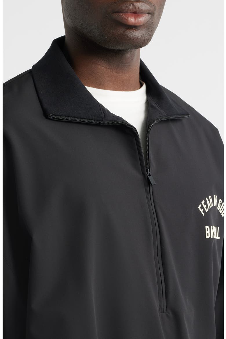 MLB Oversize 3/4 Sleeve Half Zip Jacket (Men) | Nordstrom