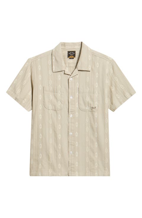 Breezy Patterned Cotton Camp Shirt