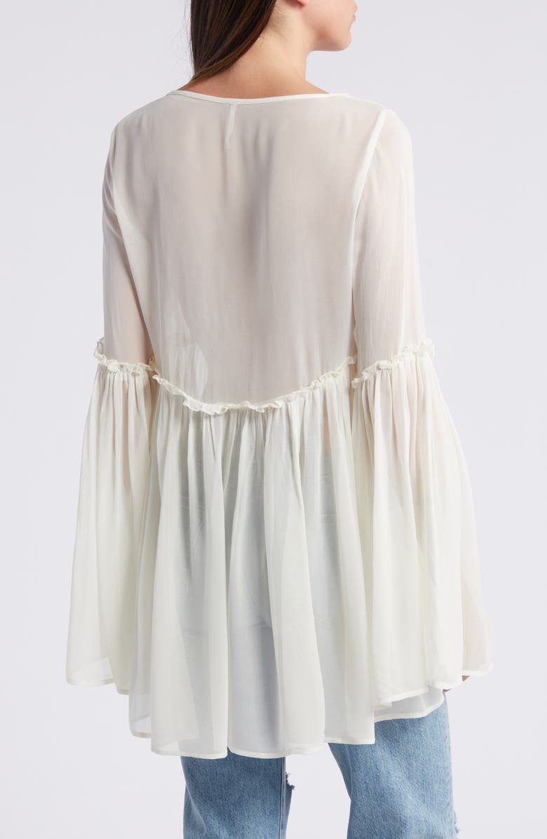 Free People Madeline Bell Sleeve Tunic, Alternate, color,