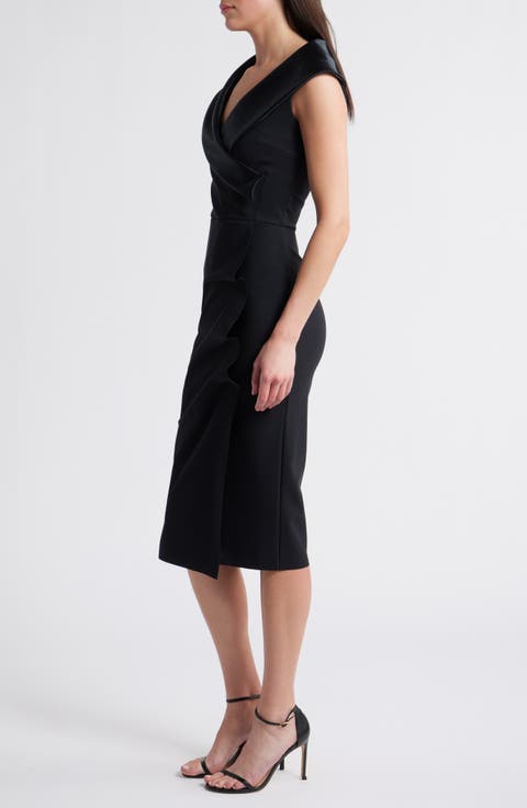 Natalia Neoprene Cutout Midi Dress Natalia Neoprene Cutout Midi Dress