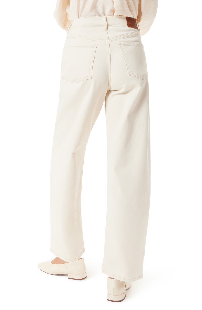 Sam Edelman High Waist Barrel Leg Jeans, Alternate, color, Undyed Natural Seed