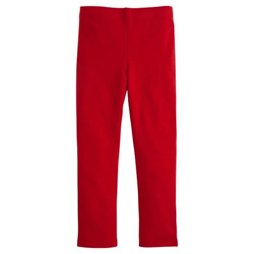 Little English Kids' Solid Leggings In Red