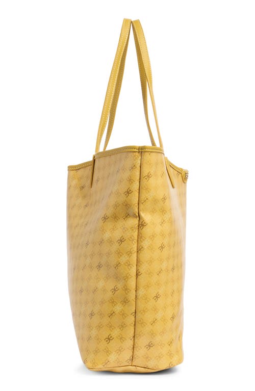 Sam Edelman Harper Monogram Large Shopper Tote Bag In Yellow