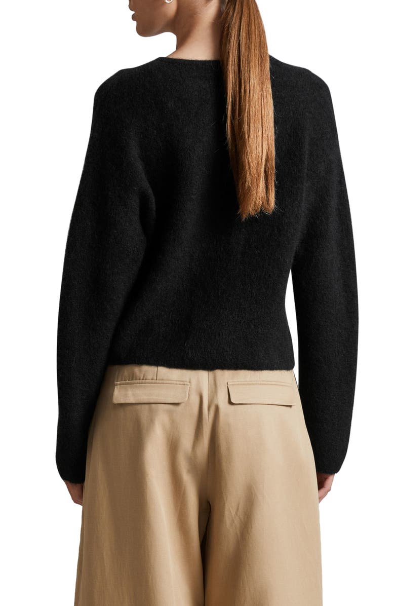 & Other Stories Alpaca Blend Cardigan, Alternate, color, Black Dark