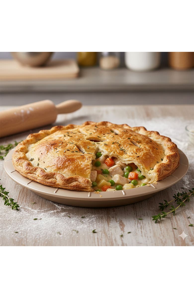 BergHOFF Leo Balance 12.5-Inch Pie Pan, Alternate, color, Latte Brown