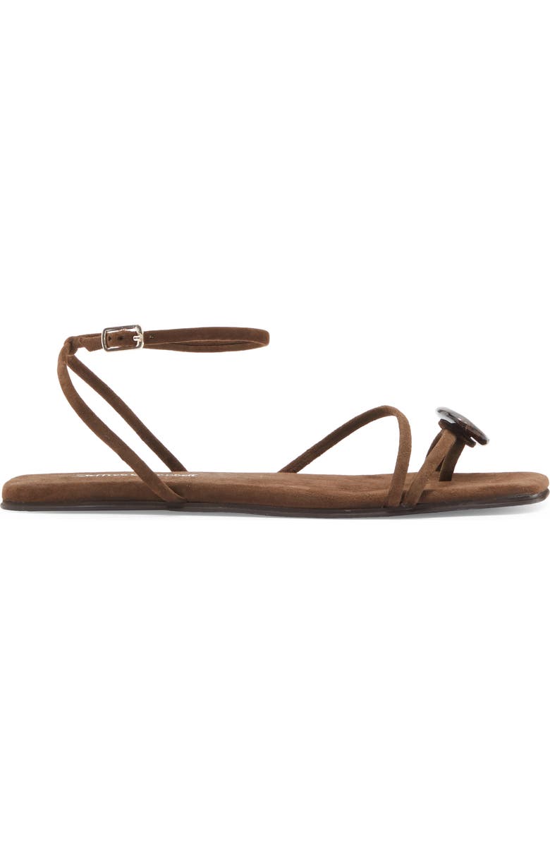 Jeffrey Campbell Lunara Ankle Strap Sandal, Alternate, color, Brown Suede Combo
