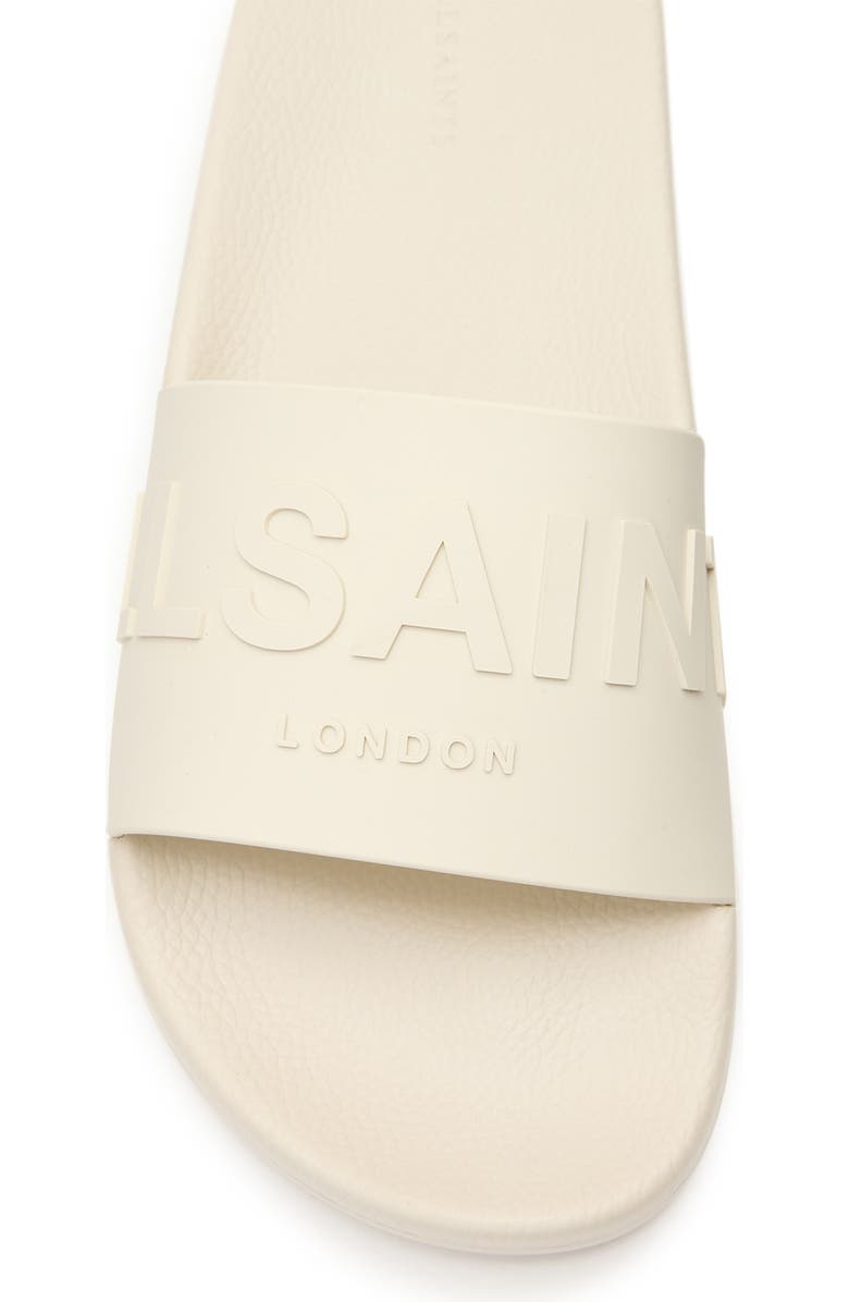 AllSaints Biggy Slide Sandal, Alternate, color, Chalk White