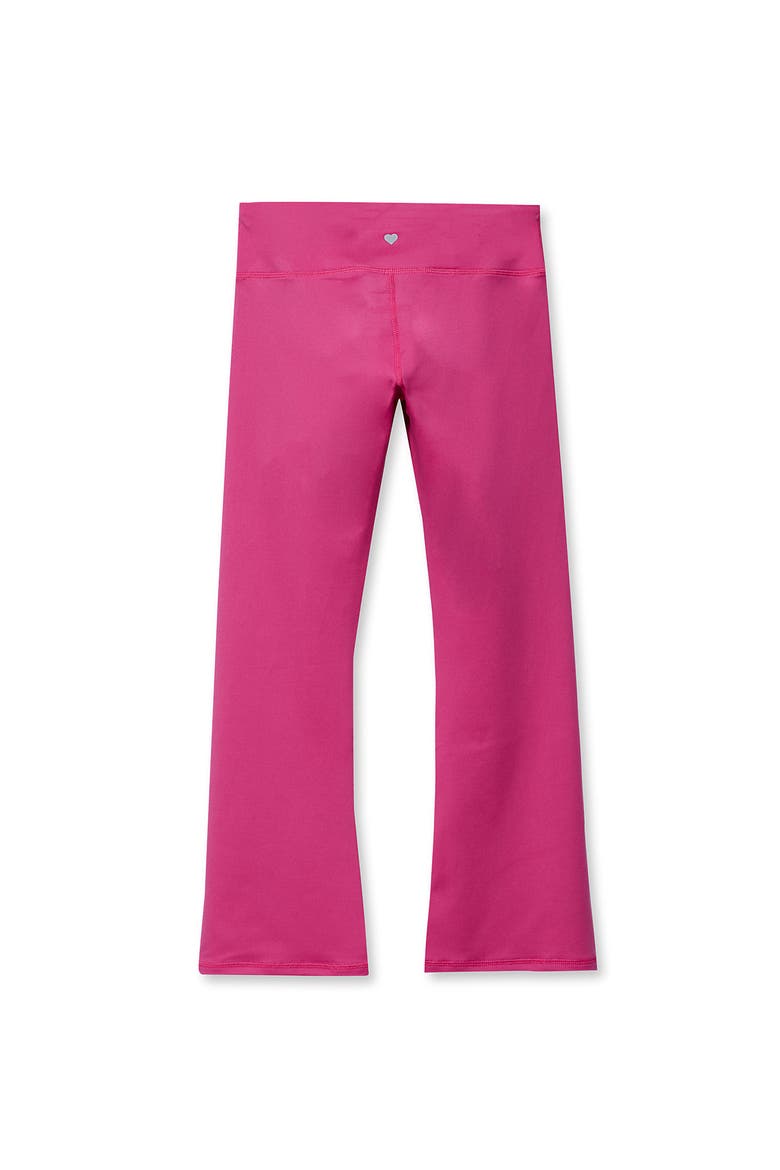 Girls Plus Active Flare Leggings with Side Stripe, Alternate, color, Rose Violet