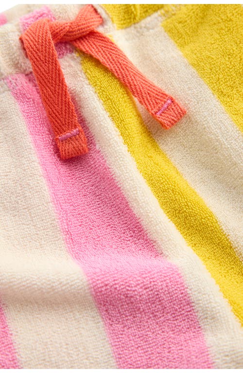 Mini Boden Kids' Stripe Terry Cloth Shorts In Hotchpotch Multi Stripe
